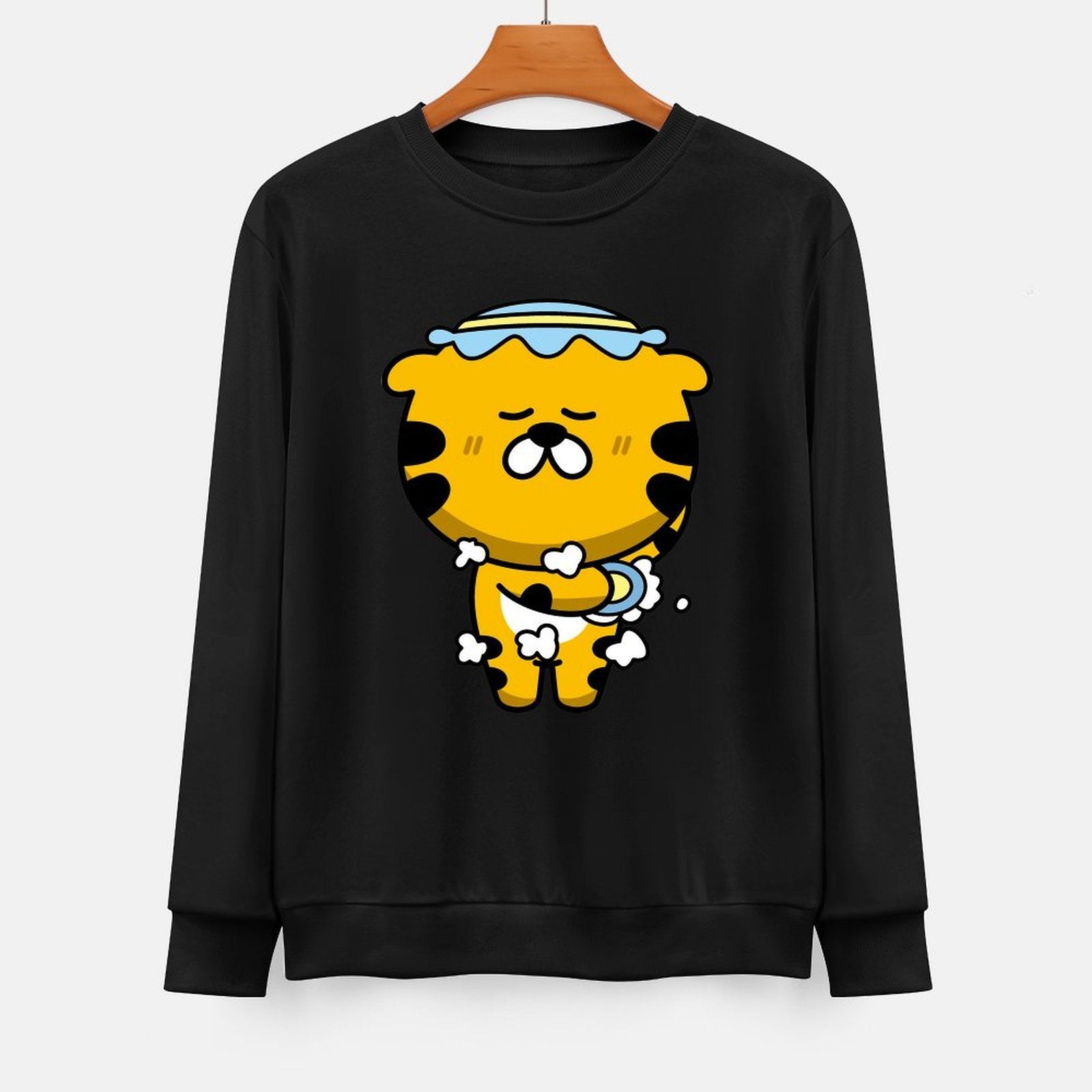 Front Patterned Long Sleeve TopStandard Essential